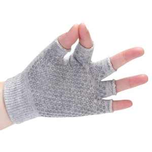<span class=keywords><strong>Gants</strong></span> de Pilates et de Yoga en <span class=keywords><strong>Nubuck</strong></span> Blanc Antidérapants, Style Sans Doigts, Protection de la Paume, Fitness, Sports, Couleur Unie, <span class=keywords><strong>Gants</strong></span> à Points - Product Image 4