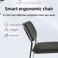 Chaise de bureau pour étudiants, chaise sans accoudoirs en maille à dossier incurvé, chaise ergonomique pour salle de conférence