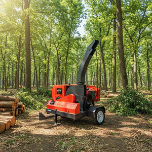 Broyeur de bois diesel, capacité de 2 à 4 T/H, pour le traitement des déchets de jardin et des branches d'arbres - Product Image 6