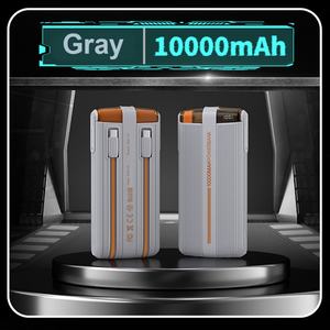 Venta de Fábrica: Nuevo Power Bank de 10000mAh con Carga Rápida PD de 22.5W, Pantalla LED y Cables Integrados - Cargador Portátil para Teléfono - Product Image 6