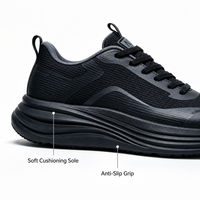 Chaussures de course professionnelles pour hommes, respirantes, en maille Fly-knit, semelle épaisse en mousse, amortissantes, pour la marche
