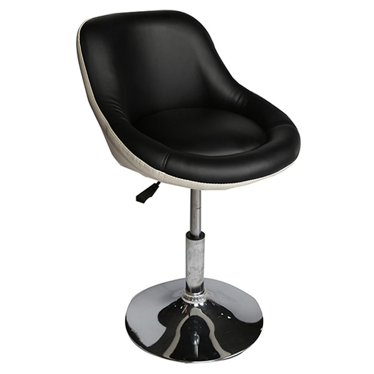 Бесплатный образец, поворотный барный высокий стул, металлический серый стул для салона красоты