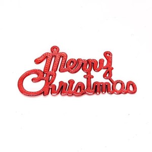 Breloque découpée en acrylique brillant <span class=keywords><strong>de</strong></span> luxe avec inscription Joyeux Noël pour la création <span class=keywords><strong>de</strong></span> bijoux DIY, projet artisanal, article <span class=keywords><strong>de</strong></span> célébration du Nouvel An - Product Image 4