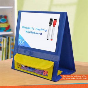Supports de table magnétiques portables, tableau de poche double face, autoportants, pliables, cartes effaçables à sec pour enfants et enseignants - Product Image 6