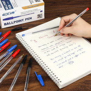 Gxin G-R0301 hotsales nhựa bóng điểm bút Refill biểu tượng tùy chỉnh in ấn thương hiệu các nhà sản xuất <span class=keywords><strong>Ballpoint</strong></span> với <span class=keywords><strong>cap</strong></span> - Product Image 4