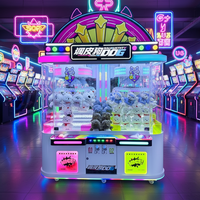 Machine de jeu d'arcade à pince de haute qualité Naughty Dog pour enfants, jeux à monnayeur, machine à attraper les figurines en acrylique et métal