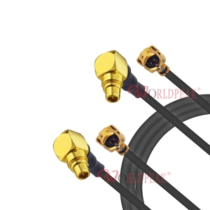 MMCX di fabbrica maschio 90 gradi ad angolo retto per U.FL UFL Mini cavo coassiale 1.13mm 1.37mm RG 1.13 1.37 RF cavo coassiale di estensione Pigtail - Product Image 5