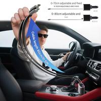 Nouveau chargeur de voiture multifonctionnel 2026 avec lumière d'ambiance ciel étoilé, compatible avec smartphones et montres