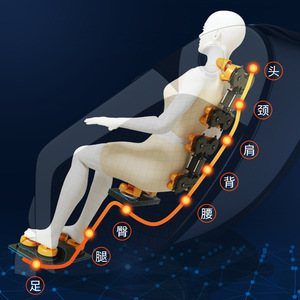 Massage Chair Full Body L-Shaped Rail 31-60 Airbags Automatic Home Commercial Use - Product Image 1
