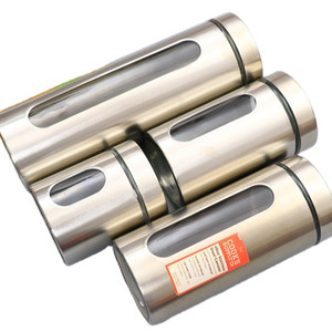 Best selling best price Mumu Circular seal tank Stainless steel sealing cover glass food storage containers