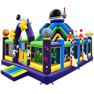Château gonflable Ceyu avec figurine d'astronaute et tunnel de jeu intérieur pour centre de divertissement familial - Product Image 4