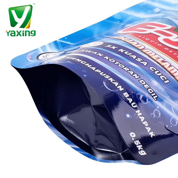 Direct Factory Custom Printing Stand Up Liquid Drinking Plastic Spout Pouch Bag Laundry Detergent Packaging Pouch Bag With Spout