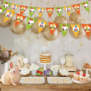Guirnalda de Conejitos de Pascua, Decoración para Fiestas, Bandera de Jardín, Banderín, Guirnalda de Cuerda - Product Image 1