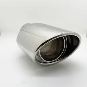 70mm universelles ovales Rohr Auto Performance Edelstahl Schall dämpfer Spitze Endrohr für AMG Golf f30 YFX-0521