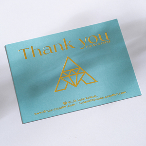 Kết cấu tùy chỉnh 700g bông giấy in màu nổi Cảm ơn bạn thẻ kinh doanh thẻ kinh doanh Logo tùy chỉnh - Product Image 4