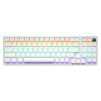 Teclado Mecánico para Juegos Simple de 78 Teclas, Anti-Ghosting de Teclas Completas, Retroiluminado, con Cable Tipo-C y Perilla de Volumen