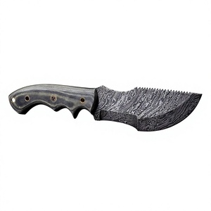 Cuchillos de Piel de Acero de Damasco Hechos a Mano de Lujo y Alta Calidad, Cuchillo de Piel con Punta Caída para Exteriores, OEM - Product Image 4