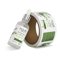 Rouleau d'autocollants cosmétiques personnalisés impression d'emballage de bouteille d'huile essentielle de parfum étanche