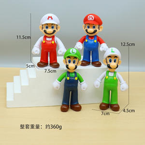 Set venta <span class=keywords><strong>Super</strong></span> <span class=keywords><strong>Mario</strong></span> 11-12cm <span class=keywords><strong>Bros</strong></span> <span class=keywords><strong>Mario</strong></span> Yoshi <span class=keywords><strong>Luigi</strong></span> Pvc figura de acción juguetes de modelos coleccionables para niños - Product Image 6