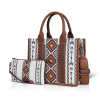 Tas bahu Aztec cetak Bohemian desainer tas jinjing belanja tas selempang Travel merek mewah dompet tas tangan tali
