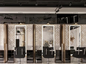 Diseño Interior Moderno para Salón de Belleza: Estaciones de Barbería Personalizadas para Hombres y Mostradores de Exhibición para Salón - Product Image 4