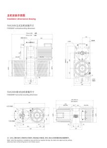 Motor de Elevador de Engranajes <span class=keywords><strong>FAXI</strong></span> DRIVE FAXI268H, Máquina de Tracción de Accionamiento Fuerte - Product Image 4