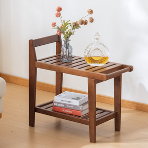 Panca da <span class=keywords><strong>bagno</strong></span> in bambù impermeabile con rastrelliera Spa in legno fasciatoio sedia da doccia per Spa a casa o uso <span class=keywords><strong>bagno</strong></span> - Product Image 4