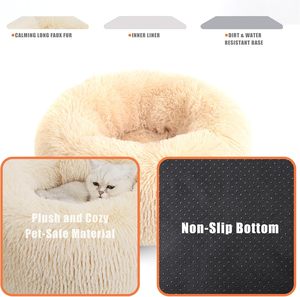 Lit pour animaux de compagnie luxueux, moderne, simple, multifonctionnel, lavable, moelleux, respirant, antidérapant, imperméable, à motif uni, super doux - Product Image 4