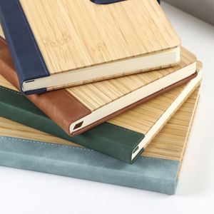 Carnet promotionnel personnalisé avec couverture en bois, couverture rigide, vente en gros, bonne qualité, couverture en bambou, carnet de notes professionnel, cadeaux - Product Image 3