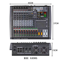 Amplificateur de mixage audio GAX-HLG10P Green Audio 10 canaux avec double égaliseur 9 bandes et OTG pour événements audio professionnels