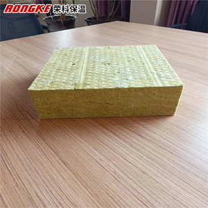 Panneau de laine de roche Rongke 200, résistant à la compression, ignifuge, surface rainurée, isolation thermique pour murs et toitures. - Product Image 1