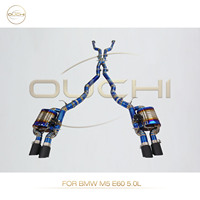 OUCHI Catback d'échappement en titane pour BMW M5 E60 5.0L tuyau d'échappement avec silencieux à valve pièces de Performance automatique de haute qualité