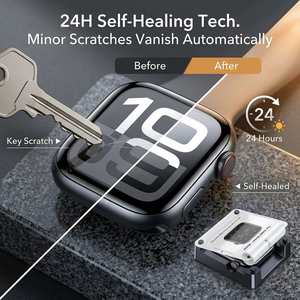 Film TPU auto-adhésif ODM pour iWatch SE 4, protecteur d'écran auto-réparateur, respirant, transparent, accessoire intelligent pour montre connectée, facile à utiliser - Product Image 4