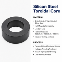 Noyau toroïdal en acier au silicium bobiné en gros, haute perméabilité, pour transformateur d'amplificateur audio