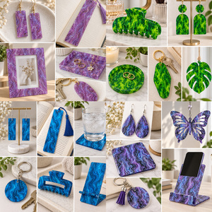 Láminas Acrílicas con Brillo de Mármol de 8x12 Pulgadas, 4 Colores, Paneles de Plástico PMMA con Efecto Perla para Joyería, Manualidades, Decoración del Hogar - Product Image 6