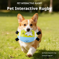 Pelota de Entrenamiento Interactiva de Cuero para Border Collie, Juguete Deportivo Resistente para Perros, para Ejercicio y Juego al Aire Libre