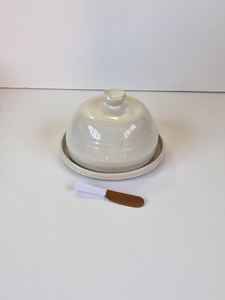 Plat à beurre ou à fromage en dôme en grès Plat à beurre en céramique Plat à beurre en dôme fait à la main - Product Image 4