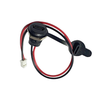 USB Typ-C Buchse 2-Pin auf JST PH 2,0mm Stecker Kabelverbinder Ladeanschluss Mutter Panelmontage Kappe CN