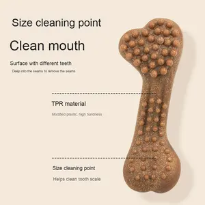 Tiges de meulage de dents pour animaux de compagnie et jouets en os de chien Jouets à mâcher de simulation résistants à <span class=keywords><strong>la</strong></span> déchirure pour les grands chiens pour évacuer <span class=keywords><strong>la</strong></span> colère - Product Image 1