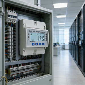 Bestseller PC und Mobilgerät Multifunktionszähler Einphasiger 4P-Schienenmontage-Energieverbrauchsmesser für Smart Home - Product Image 3