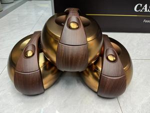 Modern 3-Piece <b>Egg</b>-Shaped ABS Plastic Food Warmer Containers with Insulation (4L/5L/6L)-Multifunction Kitchen Use - Product Image 2