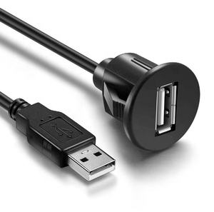 <strong>Extension</strong> <strong>Lead</strong> Car Panel Mount QC2.0 USB Port - Product Image 4