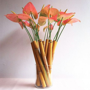 बांस डंठल फूलदान ikebana बांस सजावट फूलदान - Product Image 2