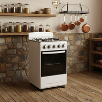 Peralatan Memasak & Memanggang untuk Inventaris Pabrik: Oven, Kompor Gas Berdiri 4 Tungku, Kompor Gas untuk Restoran & Penggunaan Luar Ruangan