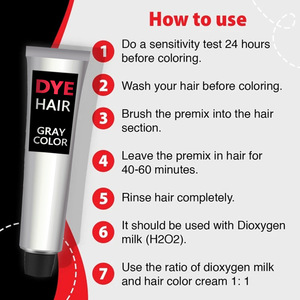 น้ำยาย้อมสีผมแบบถาวรแบบอ่อนและเป็นมิตรต่อเส้นผมทนทานต่อการย้อมผม - Product Image 3