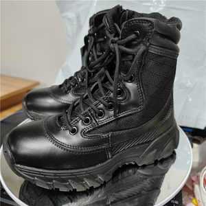 Bottes tactiques noires personnalisées TSB02 pour sports de plein air, fabriquées en CN/GUA - Product Image 1