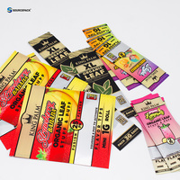 Sachets Mylar refermables personnalisés de 1g et 3,5g, anti-odeur, pour cigares pré-roulés, avec fermeture éclair et soudure 3 côtés