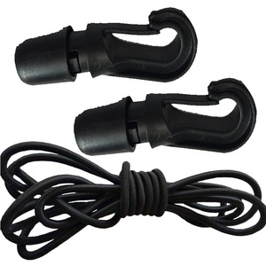 Cuerda elástica para barco de pesca con ganchos de 8 mm, negra, 5 m de longitud, para equipo de pesca. - Product Image 2