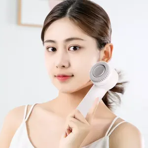 2023 skin friendly facial cleansing brush ultrasonic vibration ion face cleaning brush makeup remover