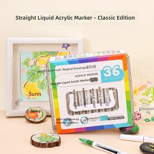 <span class=keywords><strong>Marcadores</strong></span> de Pintura Acrílica de 36 Colores <span class=keywords><strong>para</strong></span> Tela, Ropa, Zapatos, Cuero, <span class=keywords><strong>Porcelana</strong></span>, Plástico, Metal, <span class=keywords><strong>Marcadores</strong></span> de Arte, Juego de Pintura <span class=keywords><strong>para</strong></span> Graffiti - Product Image 1